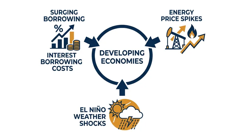 The convergence of high interest rates, expensive energy, and extreme weather is rapidly draining fiscal reserves.
