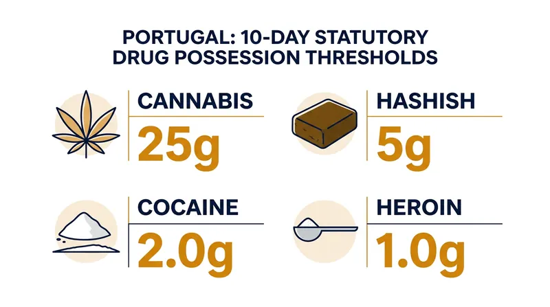 The statutory limits that separate a civil health citation from a criminal trafficking charge.