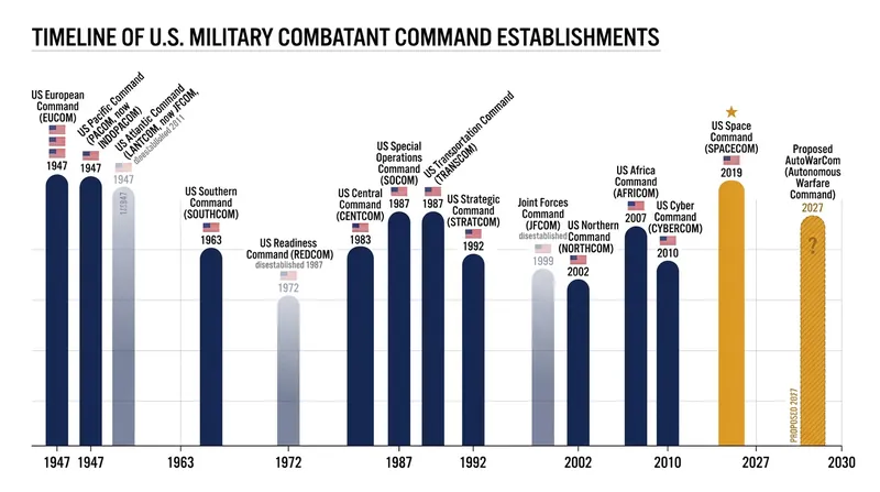 If approved by Congress, AutoWarCom will become the military's 12th unified combatant command.