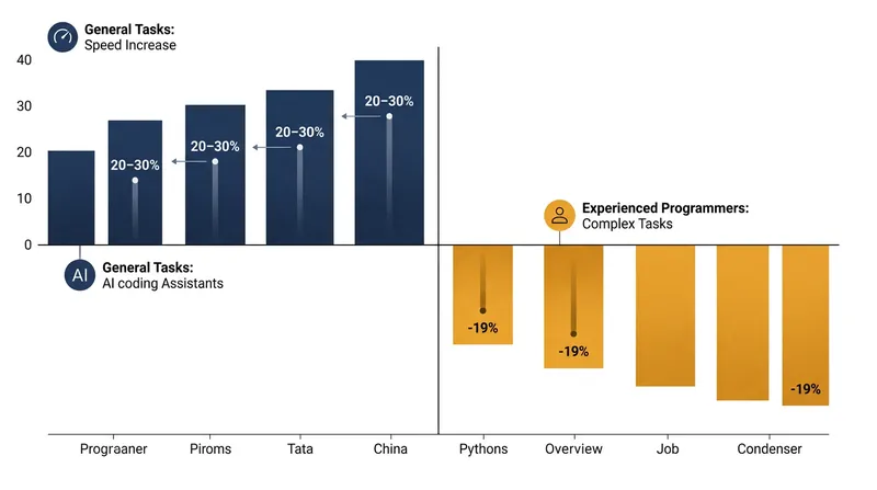 The practical benefits of artificial intelligence in software development vary significantly based on task complexity and user experience.