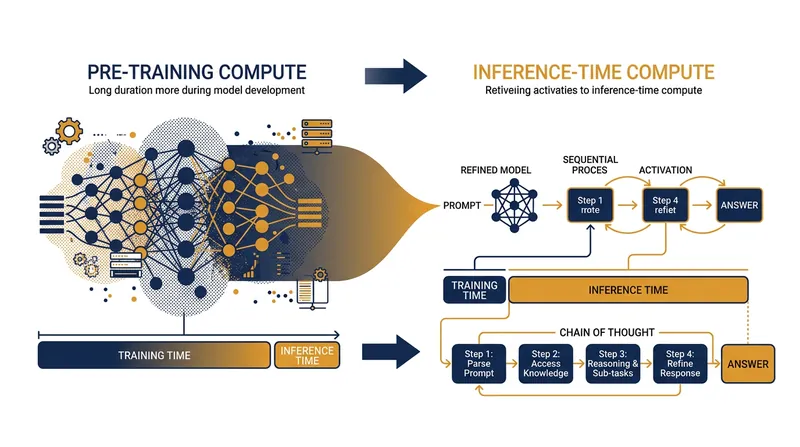 Reasoning systems achieve higher accuracy by allocating more computational power during the generation of a response.