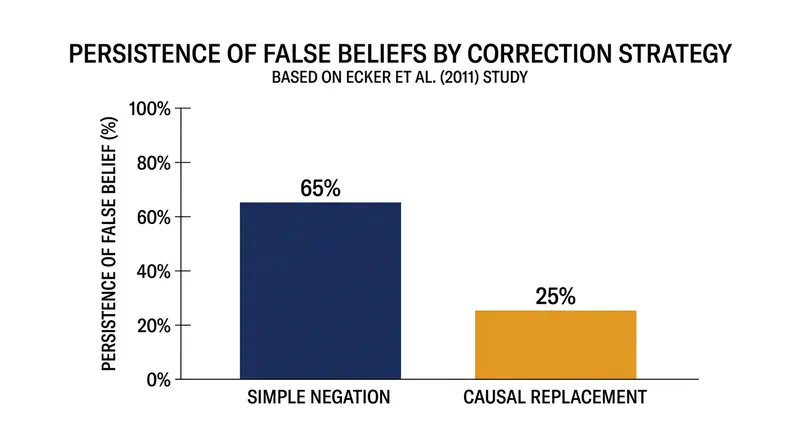Providing a causal replacement significantly reduces the persistence of retracted misinformation.