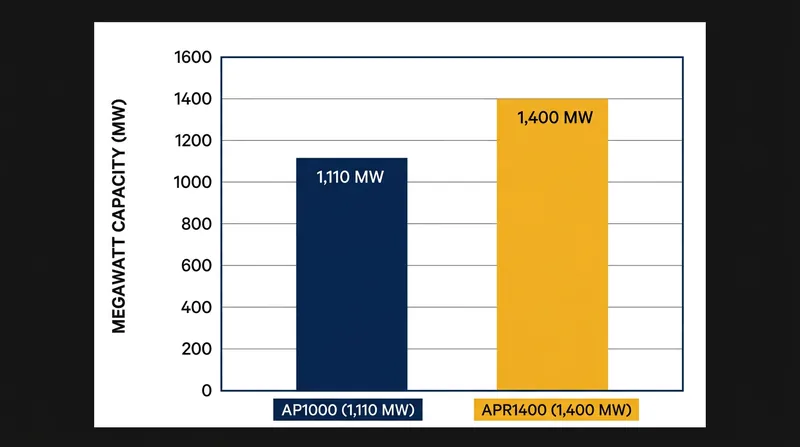 Both the AP1000 and APR1400 are gigawatt-scale pressurized water reactors designed for baseload power.