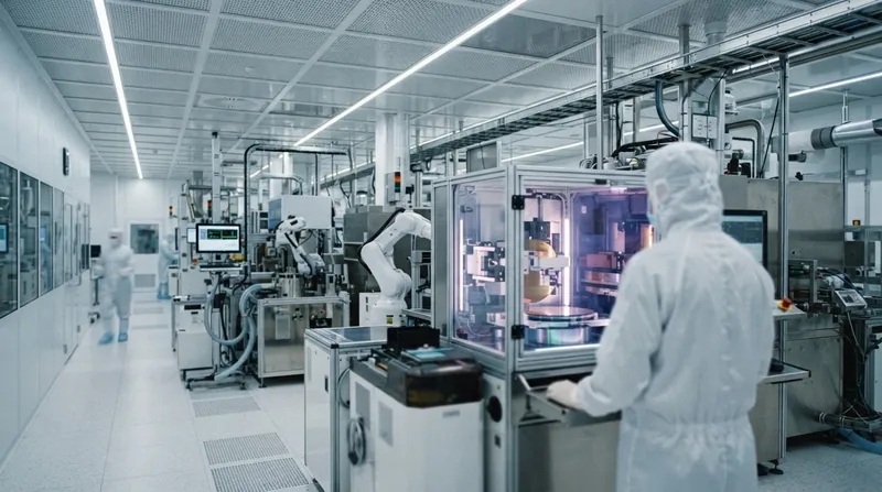 Illustration: Operating a new fabrication plant requires recruiting thousands of specialized technicians to manage microscopic manufacturing tolerances.