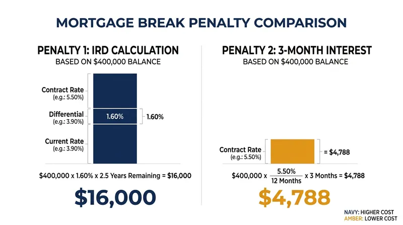In a declining rate environment, an IRD penalty can cost a borrower more than three times the standard three-month interest charge.