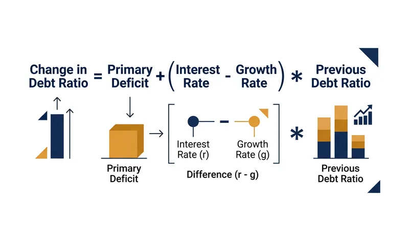 The mathematical formula that dictates whether a nation's debt burden shrinks or compounds over time.