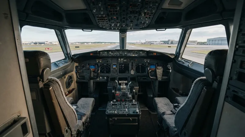 Illustration: The incident has raised new questions about flight deck security when a threat originates from inside the cockpit.