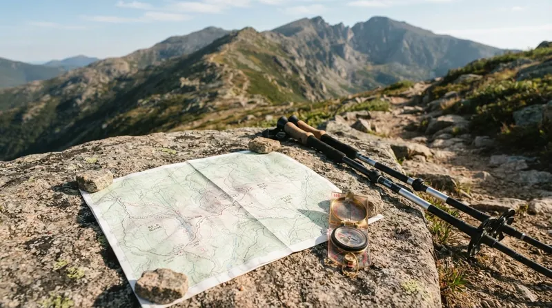 Illustration: On a standard 1:25,000 scale map, every 10-meter contour line crossed uphill adds one minute of hiking time.