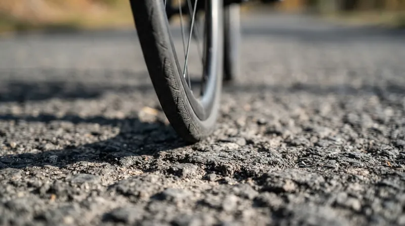 Illustration: Surface impedance occurs when a tire is too rigid to deform around the aggregate and cracks in the road.