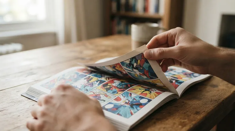 Illustration: A professional comic script explicitly numbers every page, forcing the writer to pad or compress scenes to ensure the big moment lands correctly.