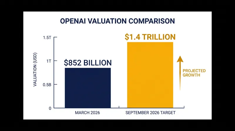 OpenAI's valuation target has increased by 64% in six months.
