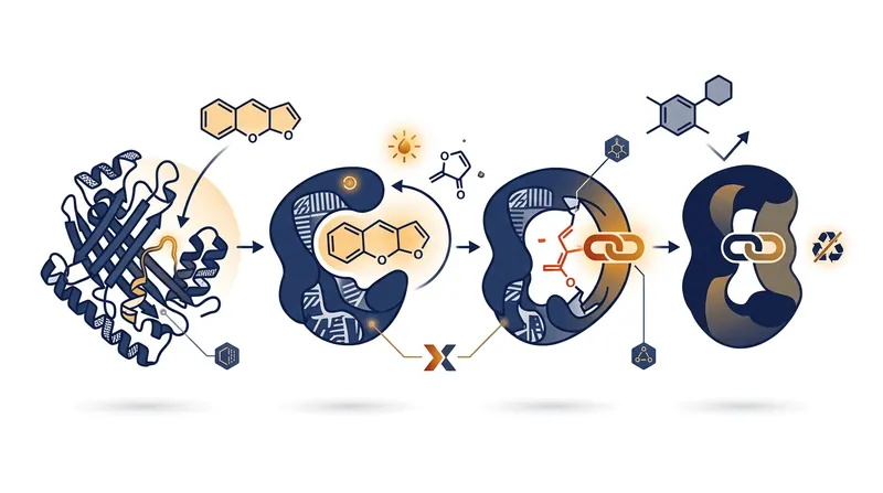 Furanocoumarins permanently bind to the CYP3A4 enzyme's active site, destroying its ability to function.