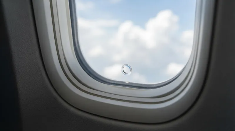 Illustration: The outer structural pane bears the entire load of the pressurized cabin.