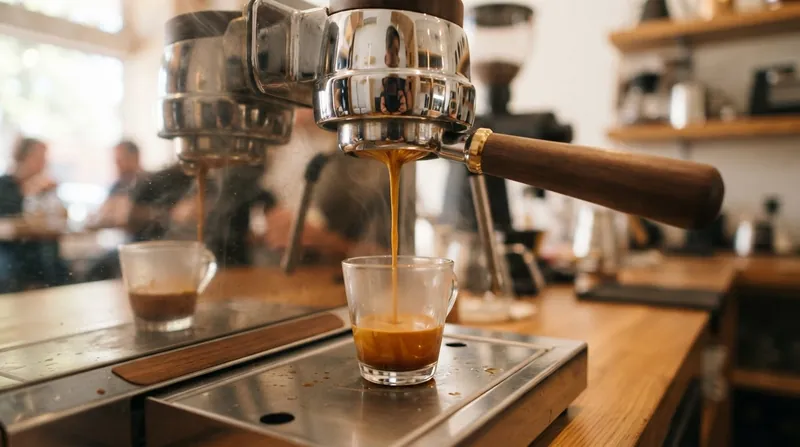 Illustration: Many modern baristas now tune their machines to 6 or 7 bars to prevent compaction and increase extraction yields.
