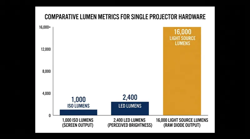 Different lumen metrics can produce wildly different numbers for the exact same physical hardware.
