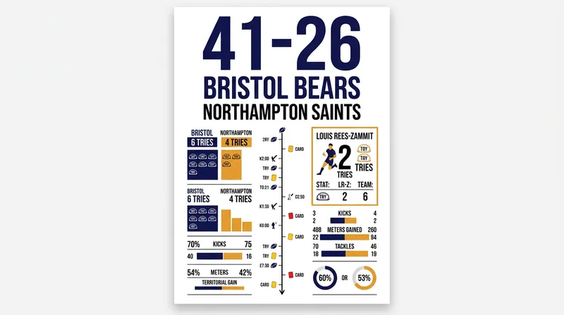 Bristol Bears secured maximum points with a dominant six-try performance.