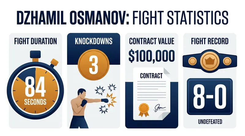 By the numbers: Dzhamil Osmanov's path to a main-roster contract.