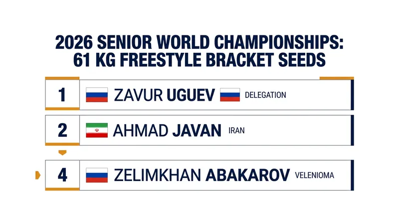 The final UWW Ranking Series points have established the top seeds for the 61 kg bracket in Astana.