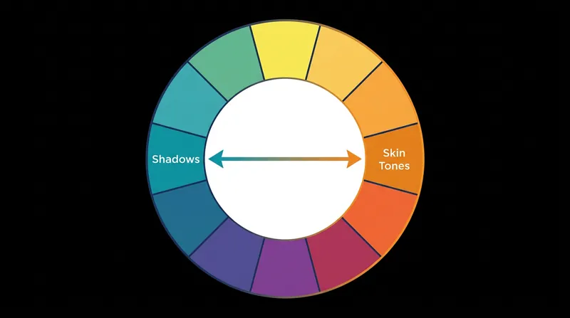Teal and orange sit directly opposite each other on the color wheel, creating the maximum possible visual contrast when placed side by side.
