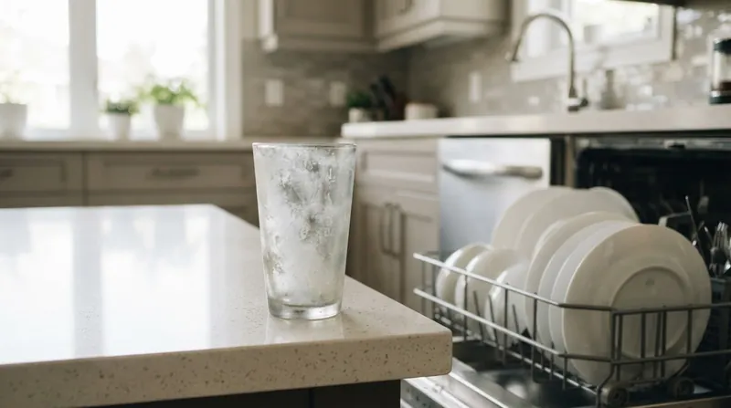 Illustration: Leaving residual food on plates provides a necessary chemical buffer that neutralizes aggressive detergents.