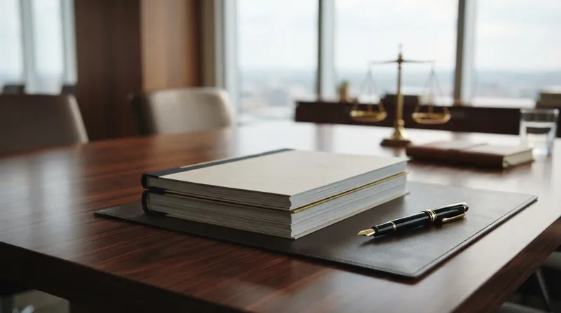 A close-up of a signed venture capital term sheet and voting agreement on a wooden desk.