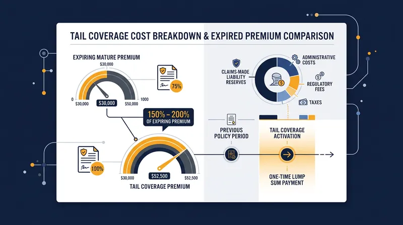 Tail coverage requires a significant lump-sum payment to hold the reporting window open.