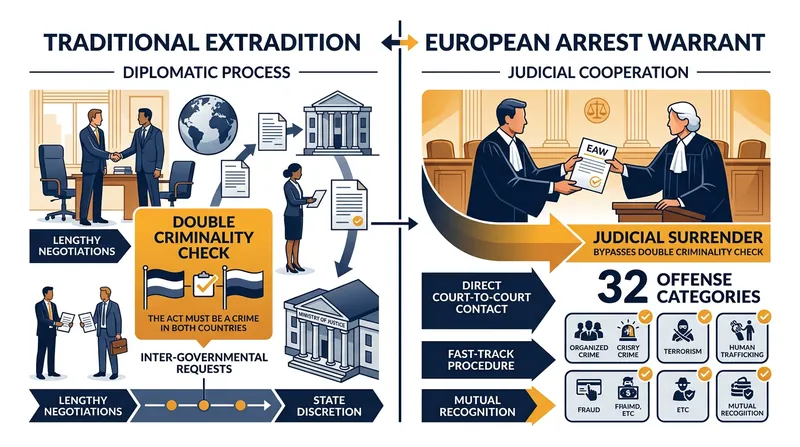 The 2004 framework removed the executive branch from the surrender process.