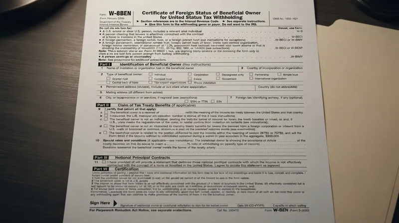 Contractors must formally claim treaty benefits using standardized tax forms before payment.
