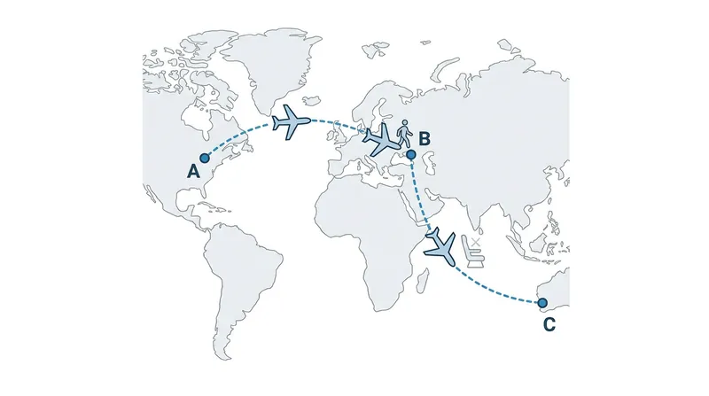 Hidden city ticketing involves booking a cheaper connecting flight and intentionally abandoning the itinerary at the layover hub.