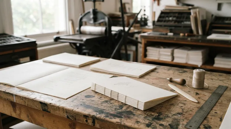Illustration: Traditional offset presses print multiple pages onto oversized sheets to maximize efficiency.