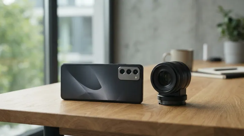 Illustration: The Ruiying Z10 camera module attaches to the back of the Mate 90, adding a one-inch sensor and 10x optical zoom.