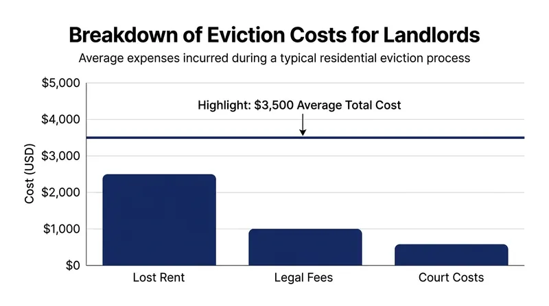 Landlords routinely pass the thousands of dollars in eviction costs onto the remaining solvent tenants.