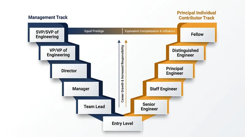 Dual-track career ladders allow firms to reward technical mastery without forcing top producers into administrative roles.