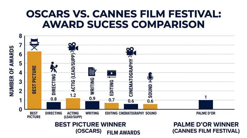 Unlike the Academy Awards, Cannes mathematically prevents a single film from dominating the winner's circle.