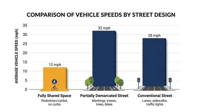 Research indicates that partial demarcation can inadvertently increase vehicle speeds by providing a false sense of a clear lane.