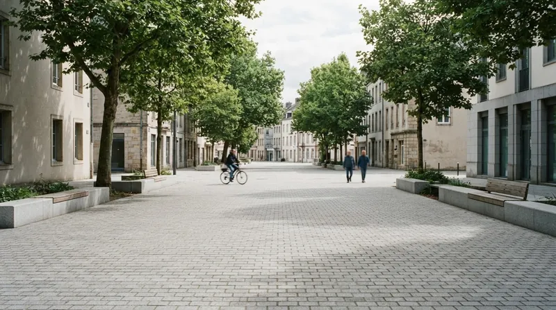 Illustration: Early implementations in the Netherlands demonstrated that removing traffic signs could reduce average vehicle speeds by up to 40 percent.