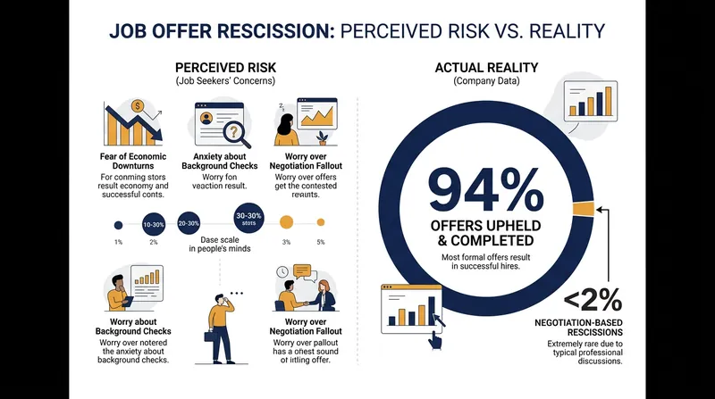 Candidates consistently overestimate the risk of losing an offer by 33 percent.