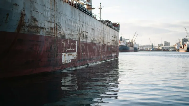 Illustration: Vessels bound for inland ports must load lighter at their origin to ensure they remain legally buoyant in less dense freshwater.