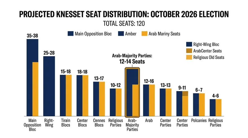 Polling projects that Arab-majority parties could secure up to 14 seats in the 120-member Knesset.