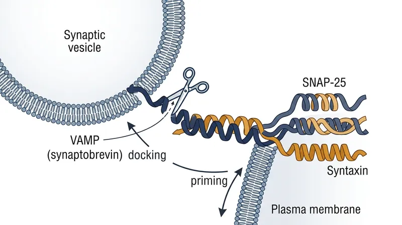 Both toxins act as zinc-dependent endopeptidases that cleave SNARE proteins, preventing neurotransmitter vesicles from fusing with the cell membrane.