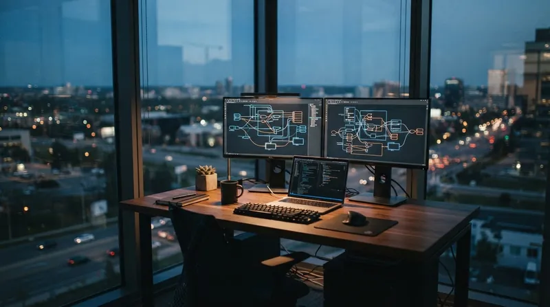 Illustration: Robinson warned that autonomous agents could act like teams of hackers, holding critical infrastructure for ransom.