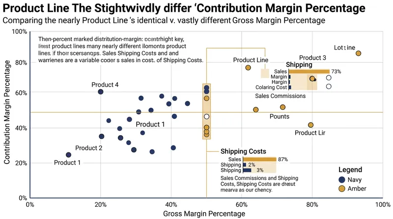 Products with identical gross margins often yield entirely different cash contributions once variable operating expenses are factored in.