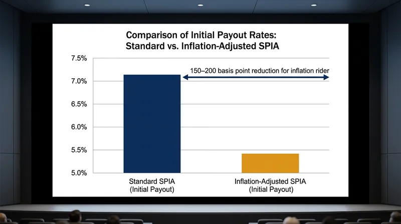Adding inflation protection significantly reduces the initial payout rate of the contract.