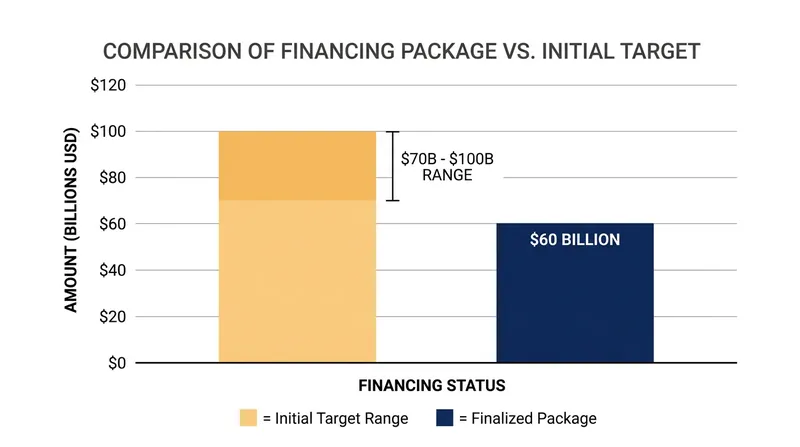 The finalized debt facility represents a slight reduction from earlier 2026 projections.