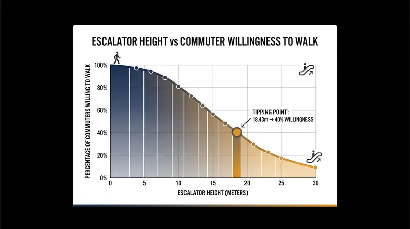 As escalators grow taller, the vast majority of riders refuse to walk, leaving the left lane empty.