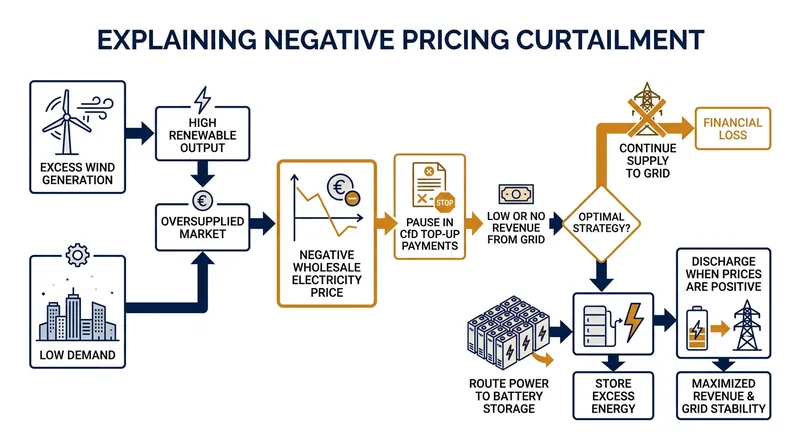Modern CfD contracts halt top-up payments during negative pricing events to prevent grid overloading.