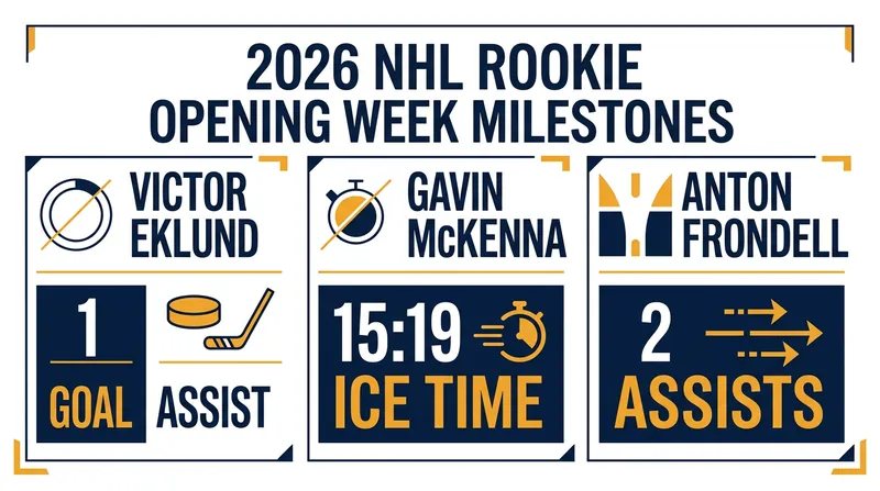 The 2026 rookie class has wasted no time making an impact on the scoresheet.