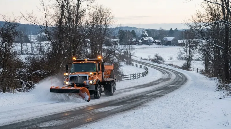 Illustration: Rural residents absorbed into an urban tax base frequently demand city-level services like frequent snow plowing, driving up total municipal spending.