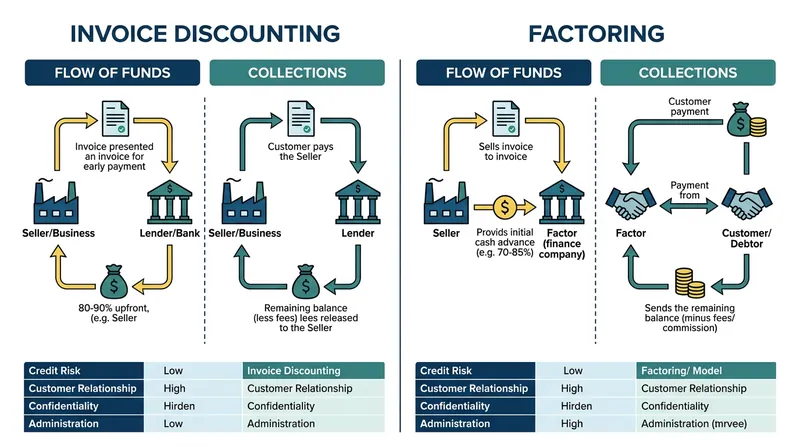 The primary operational difference lies in who manages the collection process.