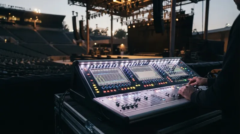 Illustration: System engineers use digital signal processors to inject precise millisecond delays into secondary speaker zones.